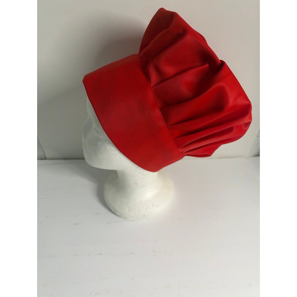 Adult Red Chef Hat - Picture 2 of 3